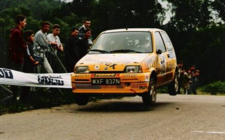 Jacek Sikora i Marek Kaczmarek - Fiat Cinquecento Sporting.